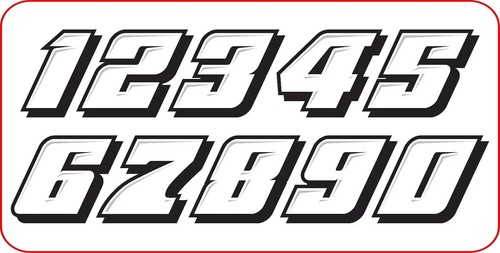 RACE CAR NUMBERS PACKAGE DIRT LATE MODEL MODIFIED STREET STOCK IMCA - Bild 2 von 2