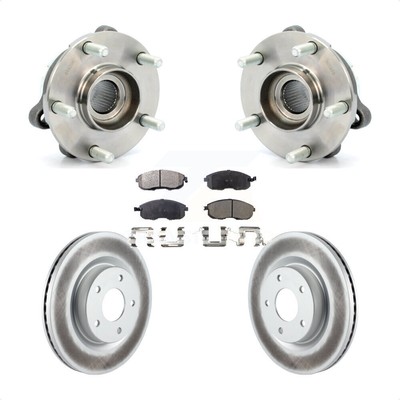 [Front] Hub Bearing Assembly Coated Disc Brake Rotor  Pad Kit For Nissan Al