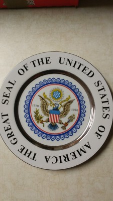 The Great Seal of The United States Collector Plate of USA Eagle