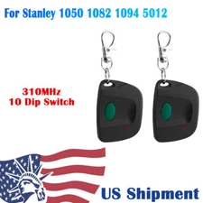 2 Pack Garage Door Opener Remote For Stanley 1050 1082 105015 5012 10 Dip 310Mhz