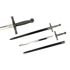 Excalibur Medieval Style Crusader Arming Sword With Sheath 37.2"