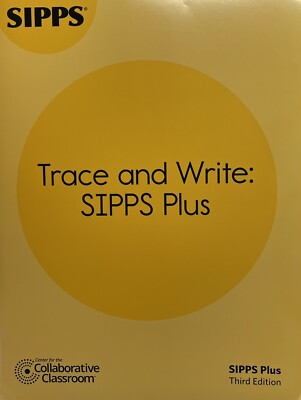 Collaborative Classroom SIPPS Plus Trace and Write 3rd Edition Workbook