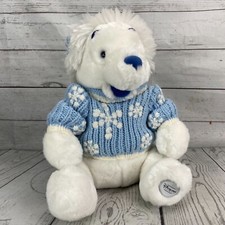 Disney Store Exclusive Winter Winnie the Pooh Plush Bear Toy 12 Stuffed Animal
