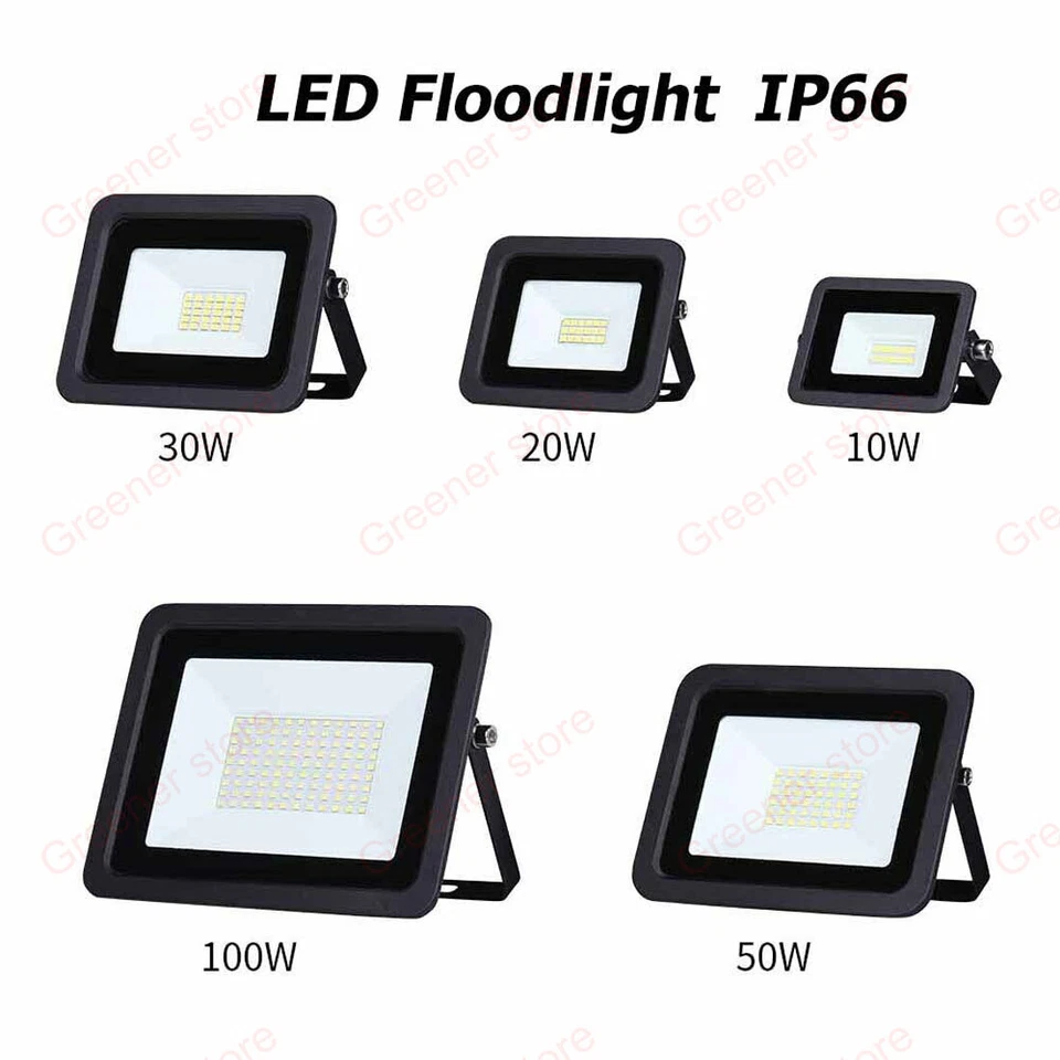 10W-200W LED Floodlight Garden Lamp Security Wall Flood Light Waterproof IP65 O - Image 2 of 4