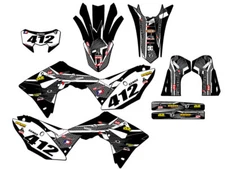 2021-2024 CRF 450 RL PODIUM Black Senge Graphics Kit Compatible with Honda