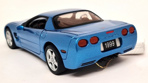 Franklin Mint 1/24 Chevrolet Corvette 2003 C5 50th Anniversary Blue Model Car - Foto 10 di 12