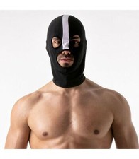 TOF PARIS Bad Boys Hood Cagoule High Stretch Lycra Hood Black White 65