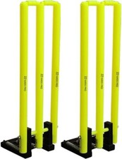 22YardsPro Krykiet Plastikowa sprężyna zwrotna z bailkami i metalowymi fucketami bazowymi PK 2