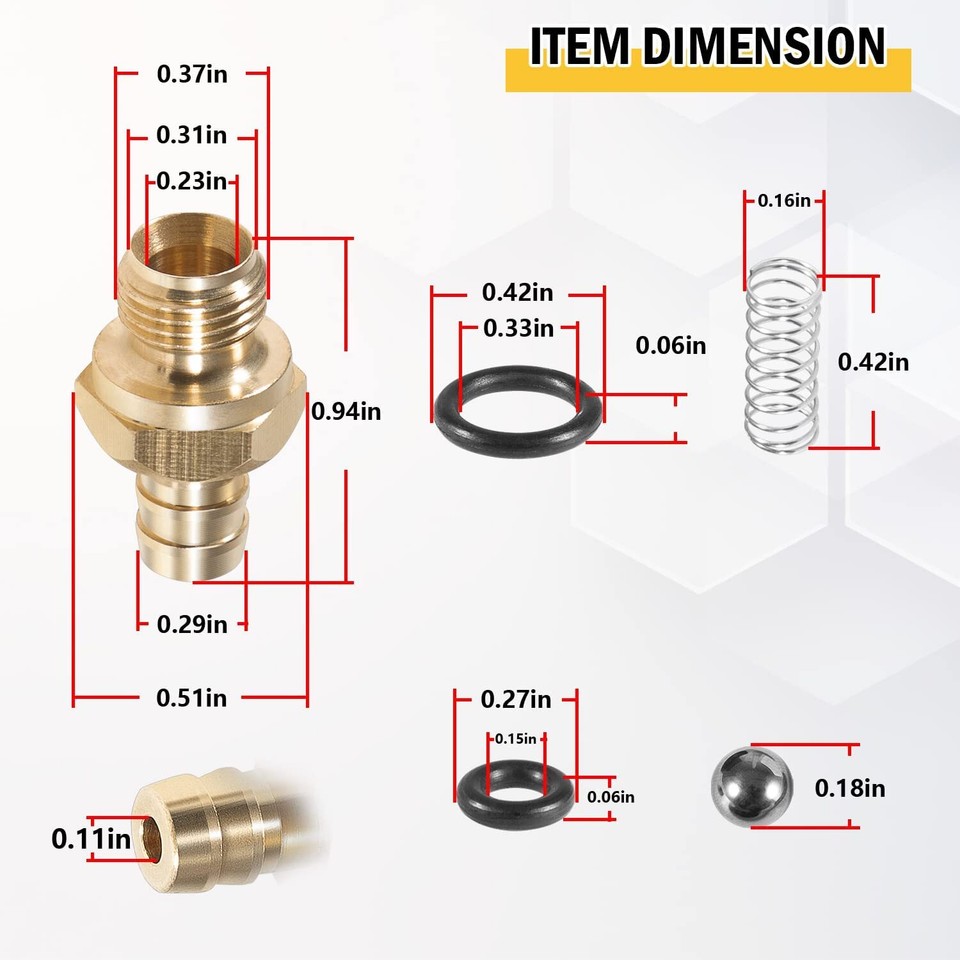 Replace 190593GS Pressure Washer Chemical Soap Injector Kits for Briggs