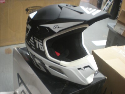 Helm NOS OEM Answer Racing schwarz/weiß AR1 beschädigt 2XL 445985