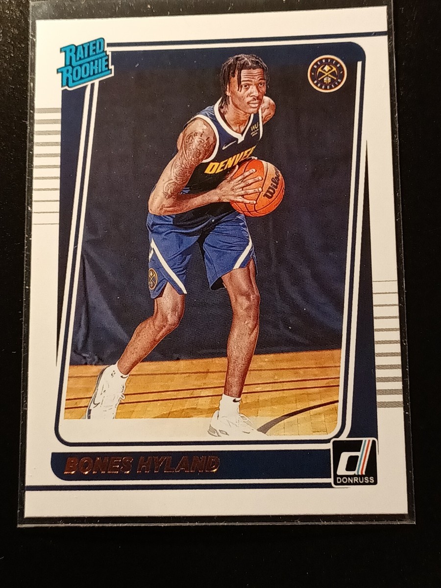 2021-22 DONRUSS #244 BONES HYLAND RATED ROOKIES RC ROOKIE DENVER