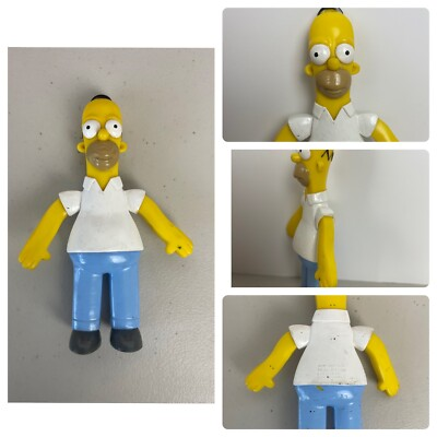 #ad #ad The Simpsons Homer Simpson Bendy Bendable PVC Figure 2002 6 Inches $9.99