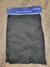 Juncture Scarf Solid Black Thin Fleece Light-weight NEW with Tags