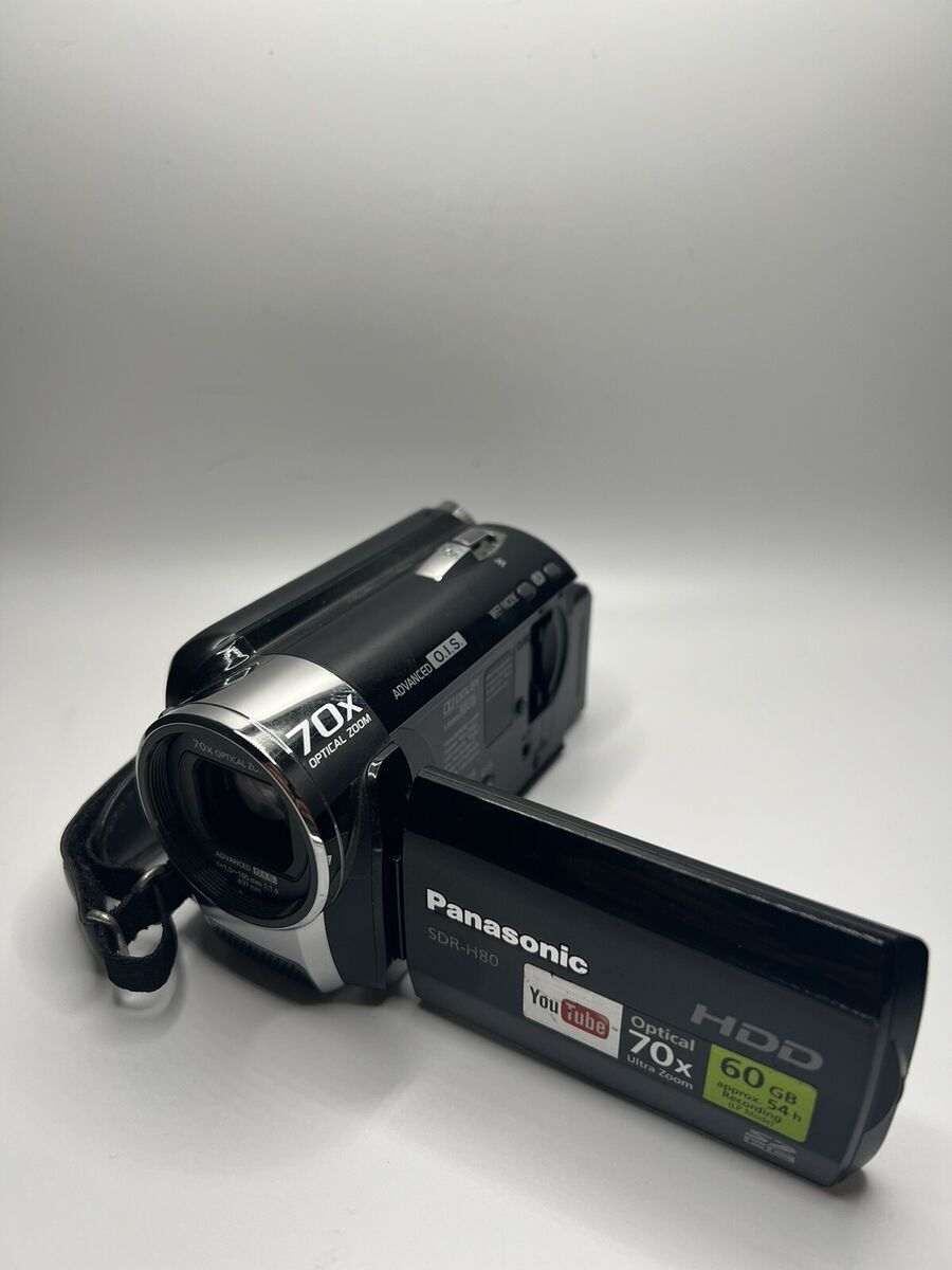 Panasonic SDR-H80 70X Optical Zoom HDD Camera, Battery Panasonic SDR-H80 70X Optical Zoom HDD Camera, Battery