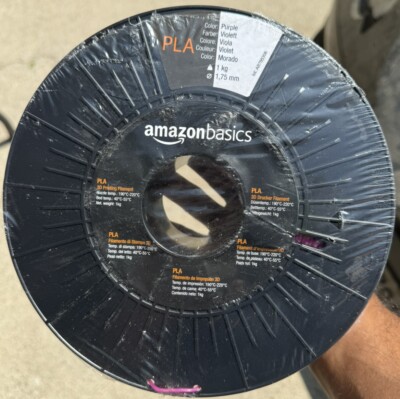Amazon Basics PLA 3D Printer Filament ~ 1.75mm ~ Purple ~ 1 kg Spool