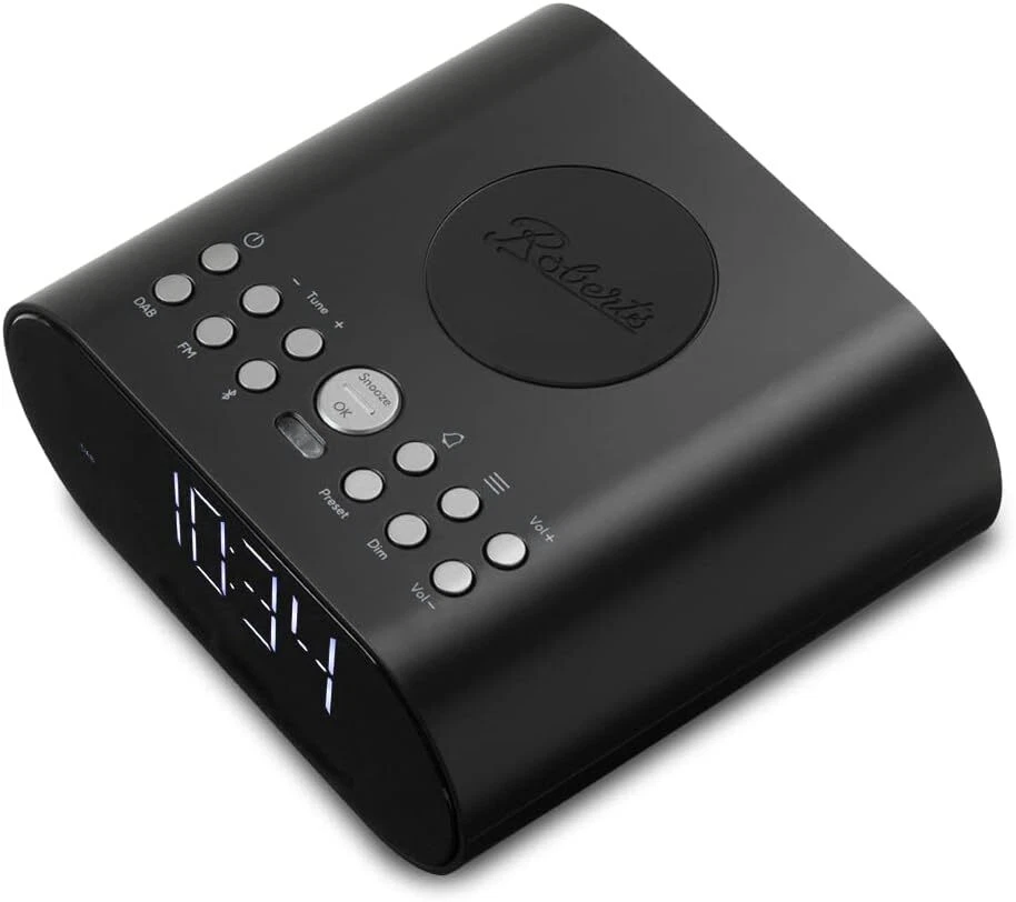 ROBERTS Ortus Charge Radio Wecker Dab+/FM/Bluetooth mit Qi-Ladegerät, Schwarz - Bild 3 von 3