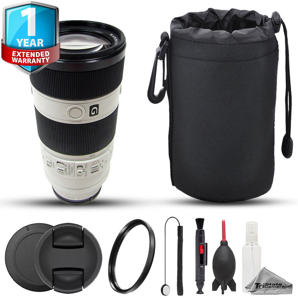 Sony FE 70-200mm f/4 G OSS Lens - 7pc Care Kit + 1 Yr