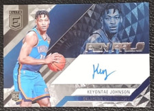 2024 Donruss Elite Keyontae Johnson Pen Pals On Card Auto Rookie THUNDER #PPKJD