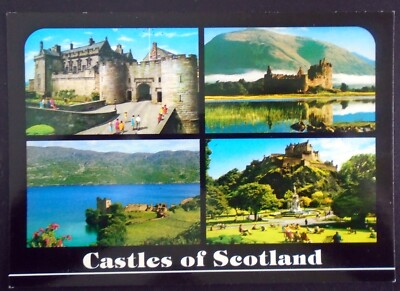 Multiple Views of Scottish Castles, Edinburgh and Urquhart Castle, Scotland UK