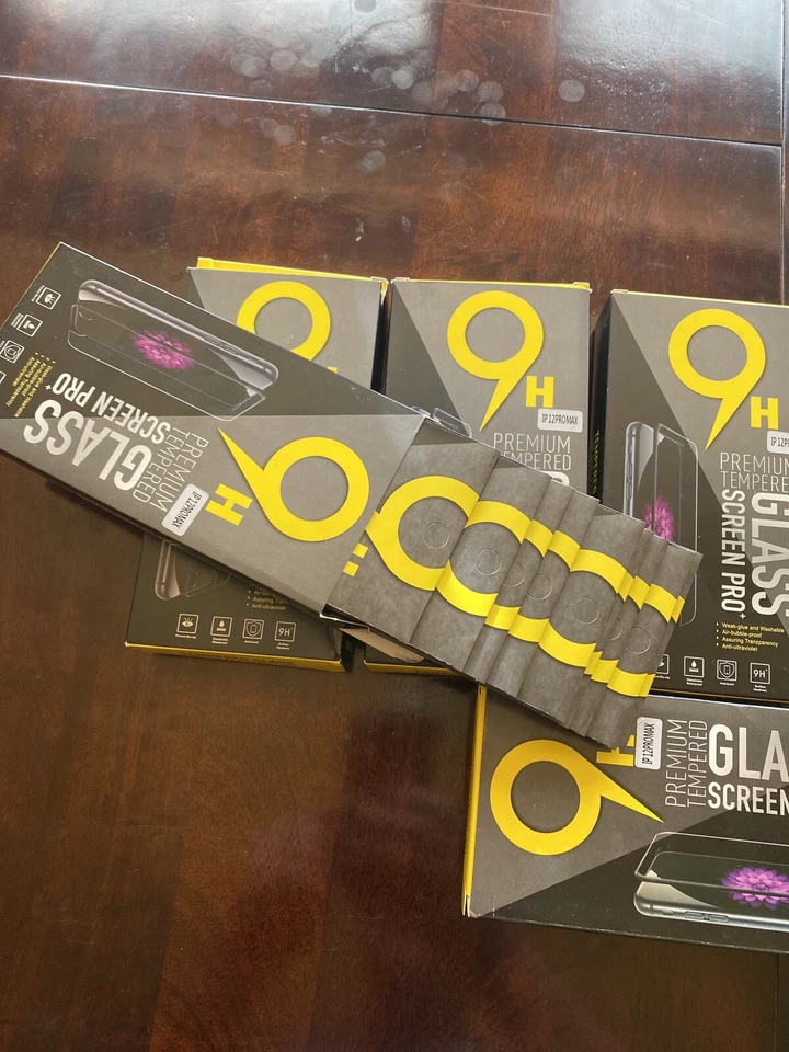 Venta al por mayor Lote 20 protectores de pantalla de vidrio templado para iPhone 12 Pro Max Foto 4 de 4