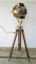 Antique Nautical Spotlight Tripod Floor Lamp Searchlight Vintage Home Decor Gift