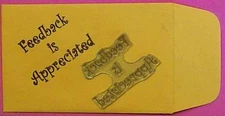 Feedback Is Appreciated wood mounted rubber stamp by Amazing Arts