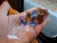 andara crystal - monatomic andara glass - 45 grams - D2 - 8 pieces