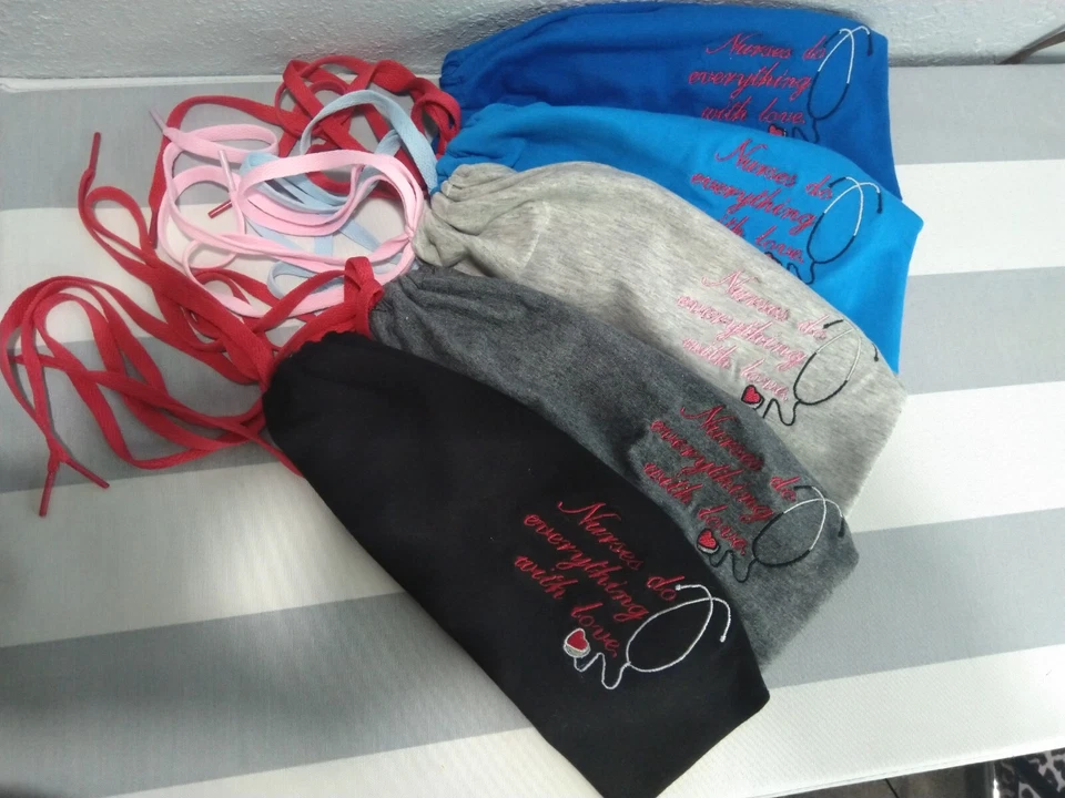 STRETCH NURSE SCRUB Cap for  Cat Lovers Surgery Cap Gift for Nurses Hair cover - Image 2 of 4