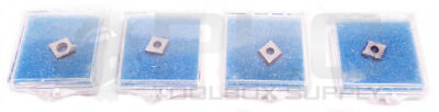 LOT OF 4 NEW POLY-TECH CCMT-2-1-14 W/.030R PCD NEW DIAMOND CARBIDE INSERTS