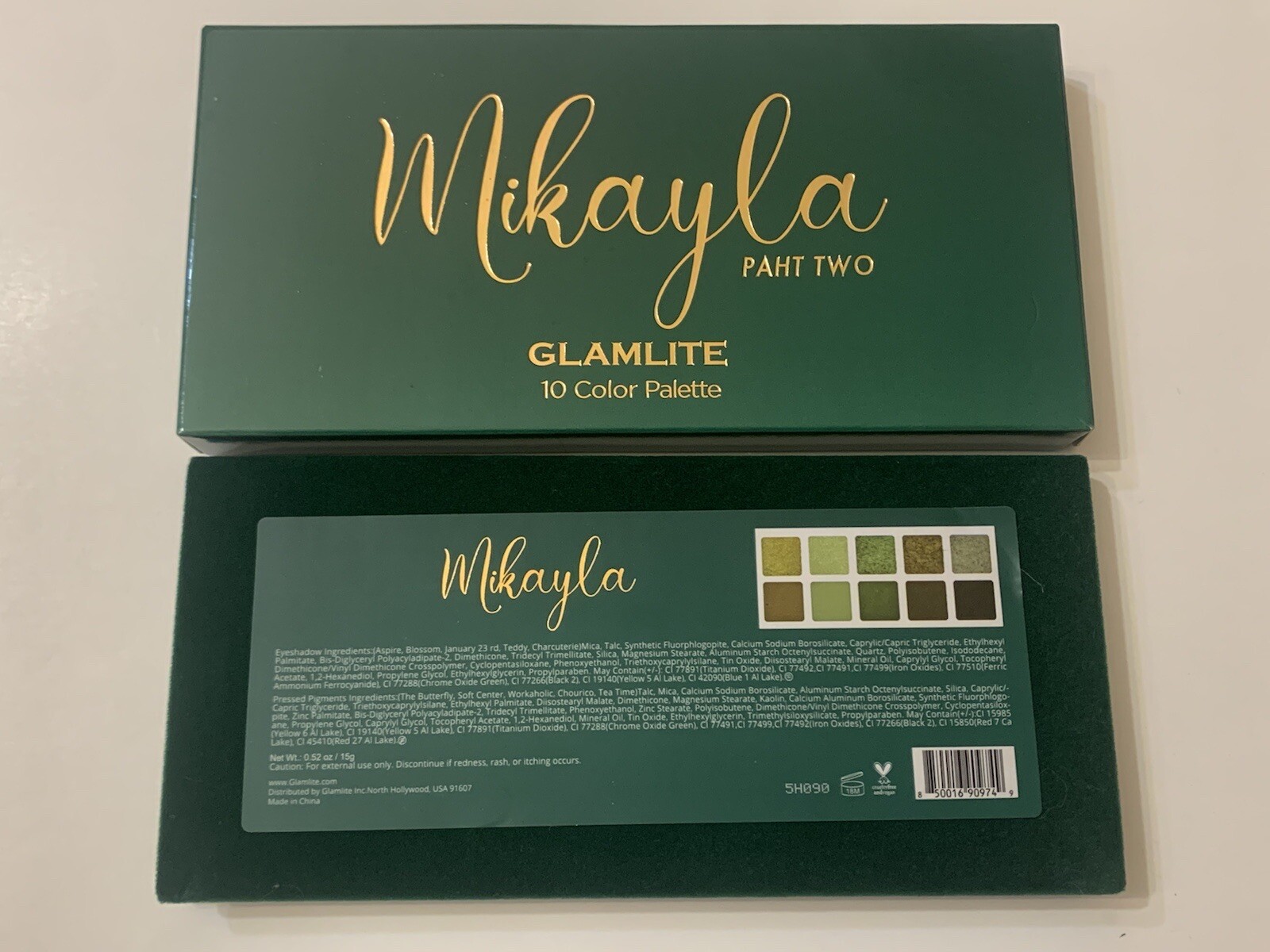 NIB MIKAYLA PAHT 2 TWO X GLAMLITE 10 COLOR PALETTE EYE SHADOW eBay