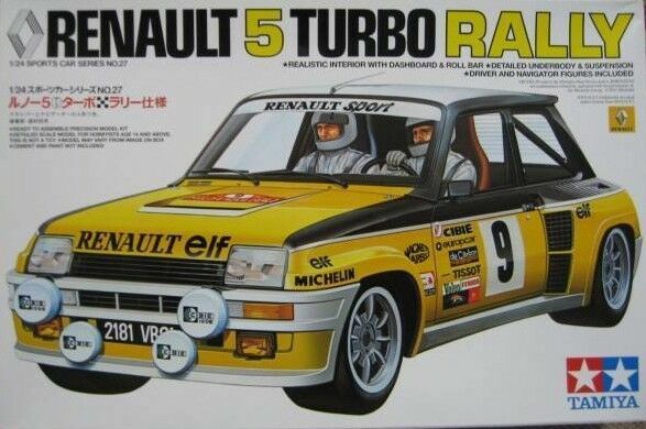 Renault 5 Turbo Rally Tamiya 1 24 Sports Car Model Kit For Sale Online Ebay