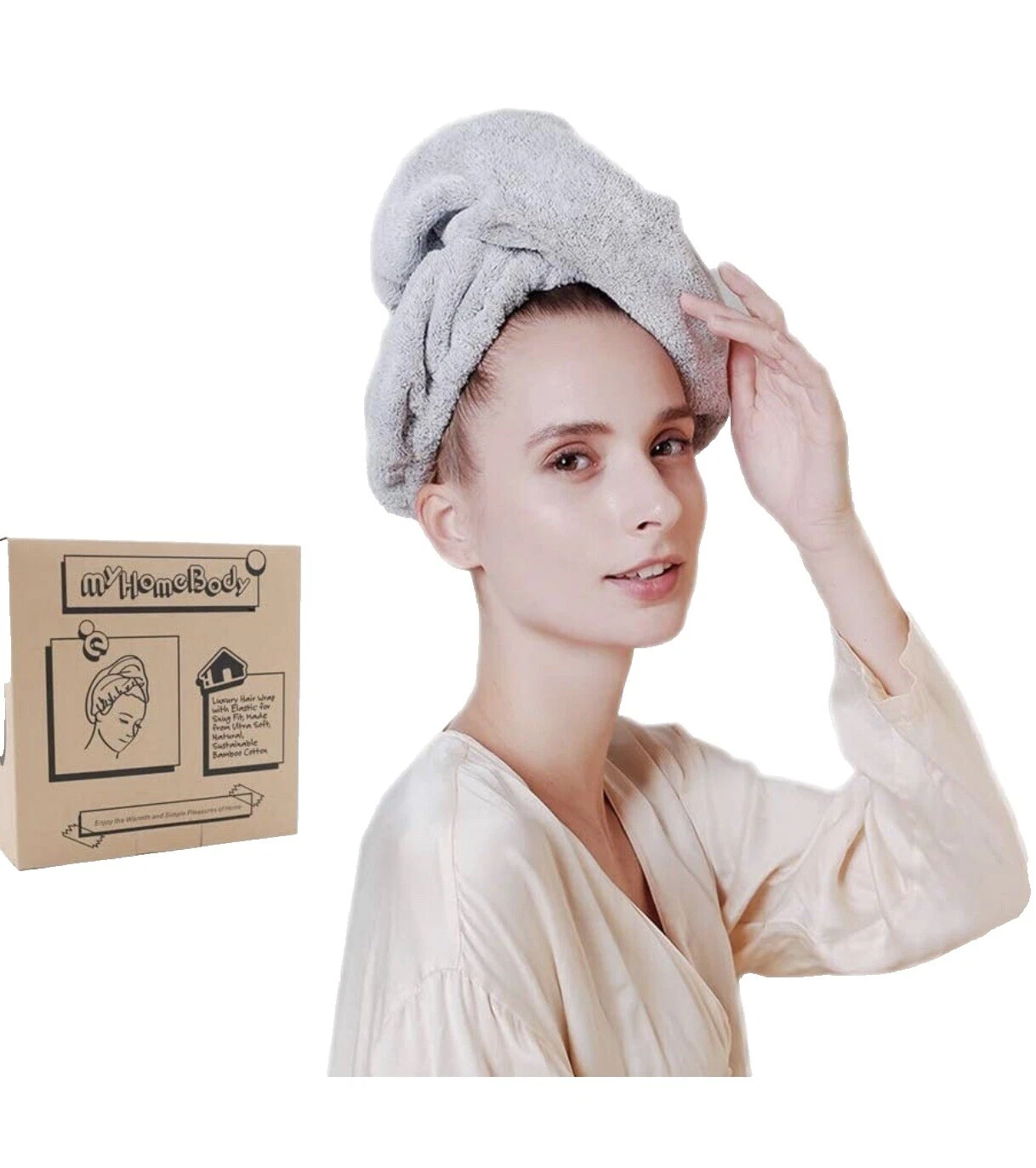 Bamboo Bathroom Hair Towels