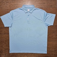 Callaway Polo Shirt Mens 2XL Blue Opti Dri Fit Golf Casual Short Sleeve