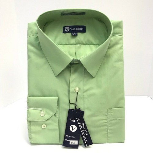 Valerio Men's Sage Green Dress Shirt 