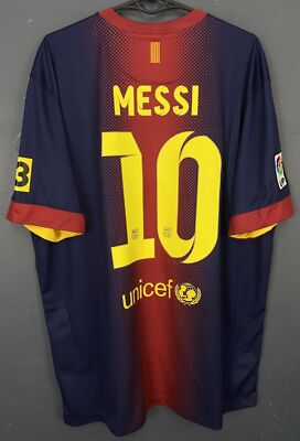 MEN'S FC BARCELONA 2012/2013 LEO MESSI #10 FOOTBALL SOCCER SHIRT