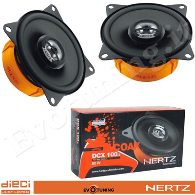 Coppia Altoparlanti Coassiali 2 Vie Da 10 Cm (4″) 100W Per Auto – Cono In Policarbonato E Cestello In Alluminio, Impedenza 4 Ohm - 2