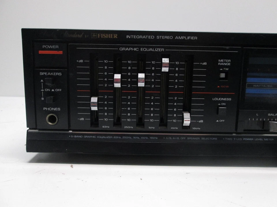 Fisher CA-271 - Amplificador - Para piezas - Cable cortado Foto 2 de 4