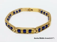 Bangle of Ochosi in Stainless Steel with a real 14 k Gold Plating