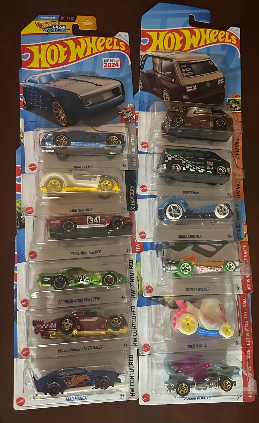 ##HOT WHEELS ## CHOOSE# VANS # ROLLING METAL # CONTOURED # AND MISC. # NEW #