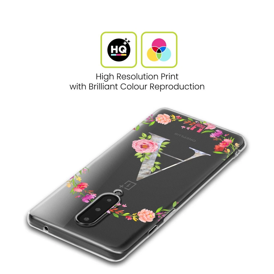 FUNDA HEAD CASE CON DIBUJO DE GEL SUAVE CON INICIALES DECORATIVAS PARA AMAZON ASUS ONEPLUS Foto 2 de 4