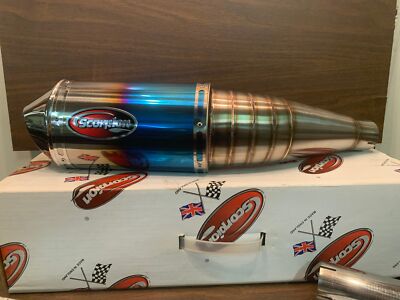 Scorpion Oval Slip-on Flame Titanium Muffler Exhaust '06-'07