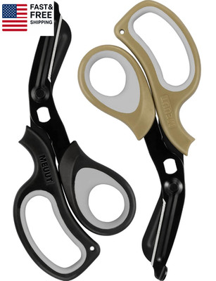 2 Pack Medical Scissors Trauma Shears -8 Inch Patented Bandage Scissor Heavy Du