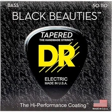 DR Strings BLACK BEAUTIES Taper 4-String Bass Heavy