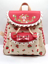 Strawberry Shortcake Gingham Mini Backpack Hot Topic Rare Official EUC