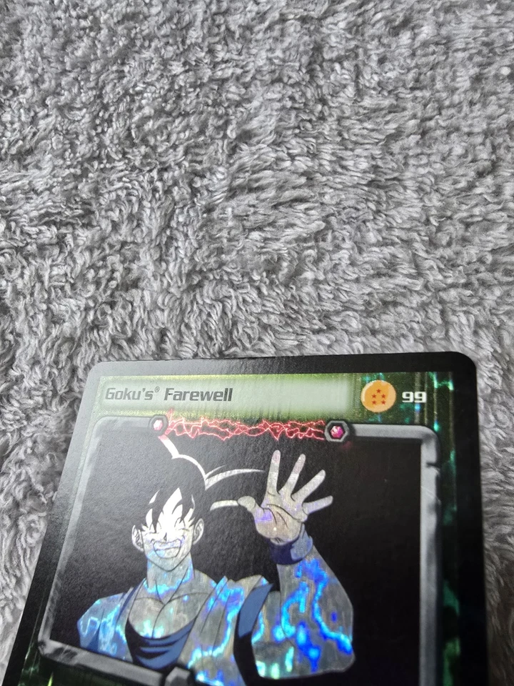 DBZ Dragon Ball Z FOIL Goku's Farewell 99 CCG Unlimited Cell Games Saga MP - Image 2 of 4