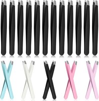 Augenzwicker Edelstahl PräZisionspinzetten Set FüR Augenbrauen & Gesichtshaar