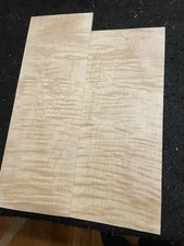 Curly Maple Drop Top #1102C - Flitch Matched 18.5/16.3" x 13.2" x 0.29"