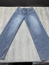 Oat New York Jeans Womens 6/28 Cloud Luxe Wide Leg Blue Denim Comfort Stretch