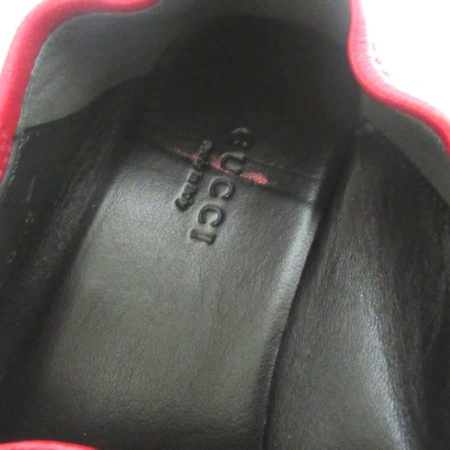 GUCCI Horsebit Leather Loafers Dress Shoes Size:36.5/JP:23.5 Red 141102K Authen thumbnail 8