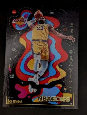 LeBron James 2021-22 Hoops #9 Zero Gravity Los Angeles Lakers
